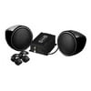 Black 600 watt Motorcycle/ATV Sound System w Bluetooth Audio Streaming