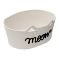 thumbnail image 1 of Zenna Home Coiled Rope Oval Storage Basket with Cat's Meow Decorative Message, Pet Themed Basket, 1 of 7