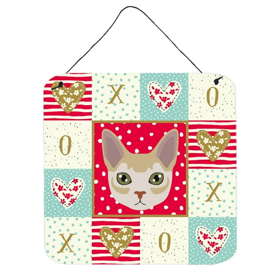 Carolines Treasures CK5165DS66 Singapura Cat Love Wall or Door Hanging Prints Red 6HX6W multicolor