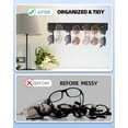 thumbnail image 6 of EP Sunglasses Holder Organizer, 2 Pack Acrylic Sunglass Organizer Wall Eyewear Display Rack, Eyeglass Holder Stand for Office & Home Decor, Unique Gifts for Husband, Women & Girls, Black, 6 of 16
