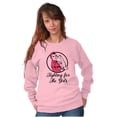 thumbnail image 4 of Breast Cancer Fighter Rosie Riveter Women Crewneck Sweatshirt Brisco Brands X, 4 of 6