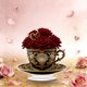 thumbnail image 5 of CaiYueKe Romantic Heart Teacup Acrylic Ornament Decorative Gift for Couples Valentine's Day Anniversary Wedding Home Decor Kitchen Desk Tabletop Decoration Love Present Souvenir Collectible, 5 of 9