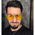 thumbnail image 4 of New Fashion 3138 Shooter Style Retro Aviation Sunglasses Metal Ring Brand Design Sunglasses Oculos De Sol With Hood, 4 of 5