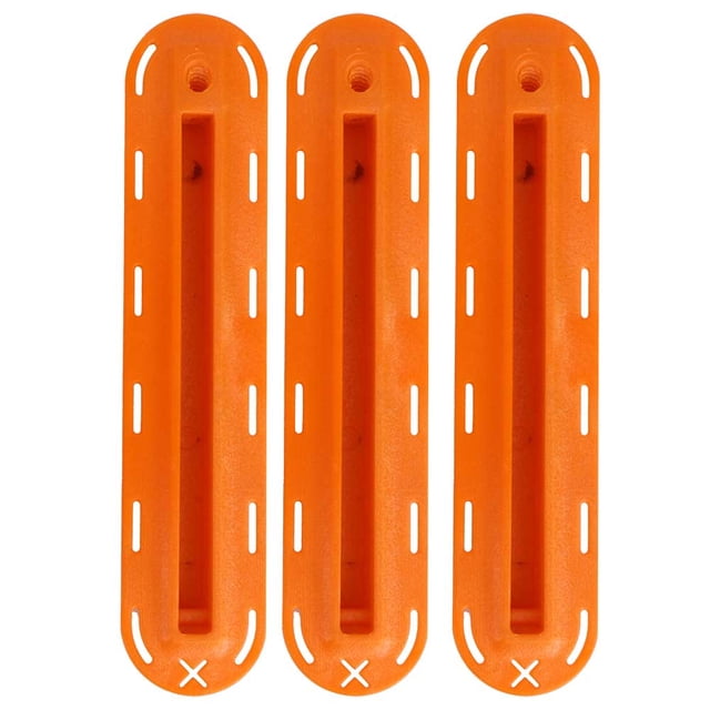 Soporte de tapón de caja de cola central simple, color naranja, para juego de aletas de tabla de surf universales Future Waves