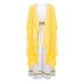 thumbnail image 2 of HULIJA Robe Maxi Toga Grecque Ancienne pour Filles Tenues de Performance de Scène Halloween Robe de Bal Jaune 12, 2 of 5
