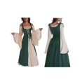 thumbnail image 3 of Disfraz Medieval Renacentista para Mujer, Cosplay Sobre Vestido Verde L, 3 of 7