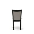 thumbnail image 3 of East West Furniture V-Style 7-Piece Wood Dining Set in Shitake Gray/Cement/Black, 3 of 13