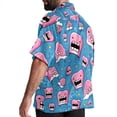 thumbnail image 3 of Tiny teeth Men's Short Sleeve Casual Printed Button Down Beach Shirts, 3 of 6