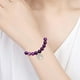 thumbnail image 3 of Pulsera de Piedra Natural Púrpura Tianhe Esmerilado Piedra Volcánica con Tarjeta Pulsera de Piedra Natural, 3 of 8