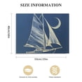 thumbnail image 3 of Orinice Sailboat Moon Christian Hilfgott Brand Fine Art Aesthetic Poster & Print Wall Painting for Classroom Kitchen Office Farmhouse Bathroom Room Decor Pictures Wall Art Painting Wall, 3 of 6