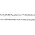 thumbnail image 5 of Floreo 10k White Gold 5mm Solid Rope Chain Diamond Cut Necklace, 5 of 5