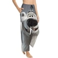 thumbnail image 6 of Salouo Smiling Polar Bear Print Women's Pajama Pants Casual Loose Sweatpants PJs Flowy Pants Drawstring Palazzo for Women Wide Leg Pants Lounge Pajama -Medium, 6 of 8
