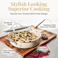 thumbnail image 4 of Gotham Steel Cream 20 Piece Nonstick Ceramic Cookware and Bakeware Set Stainless Steel Handle with Utensils Oven and Dishwasher Safe, 4 of 7