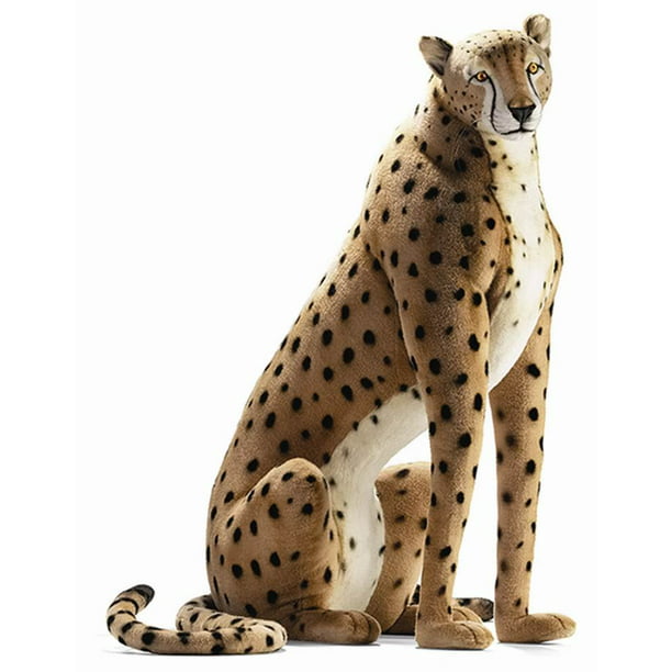 Life Size Sitting Cheetah Plush Stuffed Animal Walmart Com Walmart Com