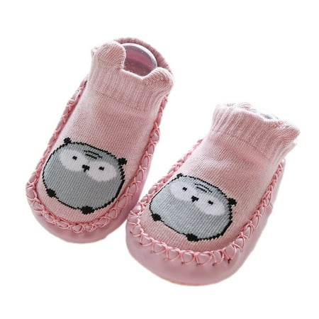 

Journey Baby s Floor Socks Cartoon Design Knitted Upper Slip-on Shoes for Toddler(Pink 12cm)