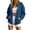 A Navy, variant on Sweater Dqueduo Women's Solid Color Winter Long Sleeve Round Neck Top – Cozy Leisure Coat Navy L