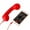 Red, variant on YOPTOP 3.5mm Classic Comfort Retro Phone Handset Speaker Phone Call Mic Receiver for Android Phones,purple