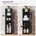 thumbnail image 2 of Bathroom Cabinet, Small Corner Cabinet with 2 Doors and Adjustable Shelf, Narrow Storage Cabinet, Floor Cabinet for Small Spaces, 2 of 6