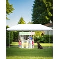 thumbnail image 5 of Twister.CK 10x20 Outdoor Pop Up Canopy Tent, 3 Adjustable Heights Canopy, One-Person Set Up Heavy Duty Commercial Instant Tent Shelter, White, 5 of 8