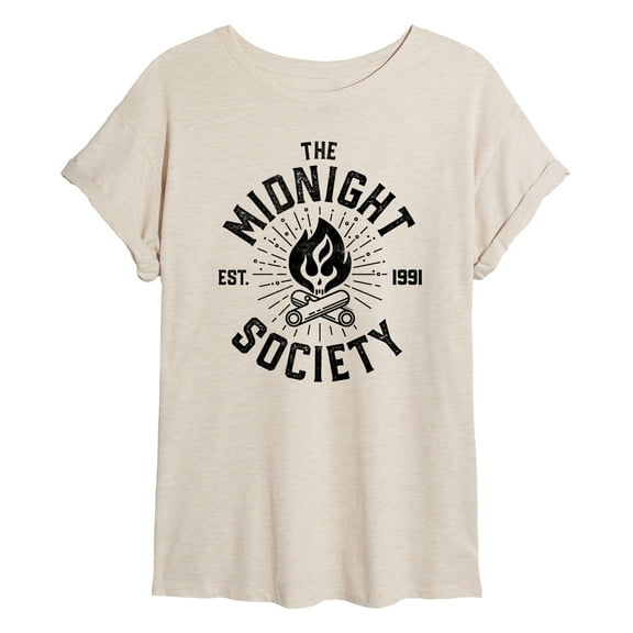 Are You Afraid of the Dark - Midnight Society Est. 1991 - Women's Oversized Graphic T-Shirt