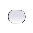 thumbnail image 5 of Metal Frame Oval Mirror 24x40 Inch in Black, 5 of 12