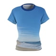 thumbnail image 2 of 'Ocean Blue' Women's Cut & Sew Tee (AOP), 2 of 6