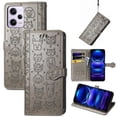 thumbnail image 1 of Funda Cartera FOXDOCK para XIAOMI Redmi Note 12 Pro 5G , Flip PU con Relieve de Gatos y Perros, Tarjetero y Soporte, 1 of 6