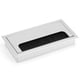 thumbnail image 4 of Pasacables para Mesa de Escritorio Pasamuros Rectangular Pasamonta?as para Cables Aleación de Aluminio Cubierta de Orificio de Alambre con Cepillo para Oficina Hogar Manejo de Alambre de Escritorio de Amonsee No, 4 of 5