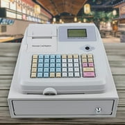 Wuzstar 48 Keys Cash Register Electronic POS Cash Machine LED Display Cashier Retail Restaurant