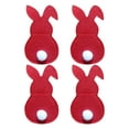 thumbnail image 1 of TopLLC Storage Bins Easter Bunny Cutlery Bag Rabbit Cutlery Set 4 Red Green Two Colors Storage Bags, 1 of 2