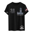 thumbnail image 4 of Mens T Shirts Graphic Tee 9/11 25Th Anniversary T Shirt 911 Tops Memorial Tops, 4 of 9