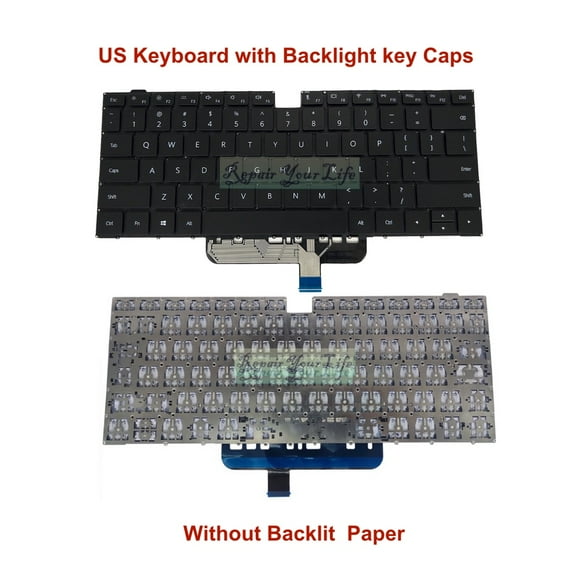 2H-BCQSPH80121 UK/GB US Spanish Backlit Keyboard For Huawei MateBook D14 2020 D15 9Z.NG2LN.001 SP/ES/LA Spain Notebook Keyboards NO Backlit Paper US
