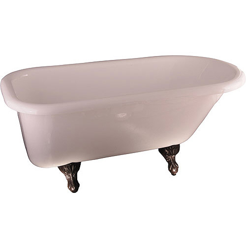 Barclay Double Acrylic Roll Top Claw Foot Tub 60"