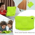 thumbnail image 4 of Kids Case for Samsung Galaxy Tab A8 10.5" Android Tablet 2022 (SM-X200) - Durable Shockproof EVA Plastic Case with Sturdy Stand /Handle, Lightweight Portable Kid-Friendly Cute Football Cover (Green), 4 of 5
