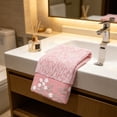 thumbnail image 4 of Gentle Floral Embroidered Towel Natural Fiber Body Friendly Soft Absorbent Suitable For Home Use Face And Hand Towels And Bathroom Daily Use, 4 of 6