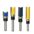 thumbnail image 5 of 3-Piece Woodworking Engraving Tool Kit with 1/4 Inch Shank: Coated Straight Router Bits, Bearing Trimmer, and Milling Cutters for CNC Machines, Precision Carving, Edge Repair, and Intricate Woodwork, 5 of 5