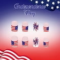 thumbnail image 6 of Kokovifyves 4th Of July Patriotic Press On Nails 24Pcs Classic Flag Style Short Fake Nails Holiday Party Nail Decor, 6 of 9