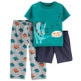 thumbnail image 1 of Pijama Carter's Niño 3 Años Dinosaurios Verde, 1 of 4