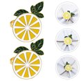 thumbnail image 3 of Shisuyan 2Pack Modern Napkin Rings Yellow Alloy Fix Napkins Households Home Use, 3 of 8