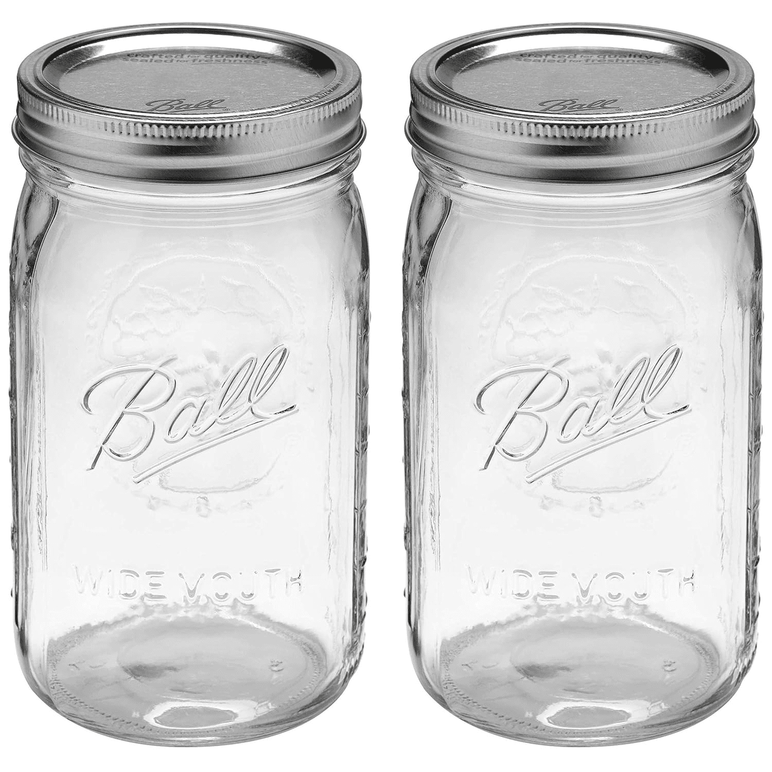 Ball Nesting Wide Mouth Mason Jars for Canning or Drinkware