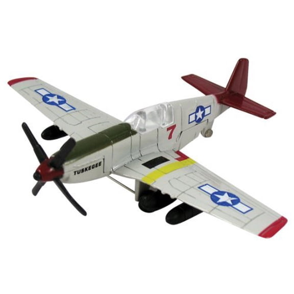 InAir Diecast 3.5” Tuskegee Airmen P-51 Mustang, “Red Tails”