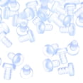thumbnail image 3 of MLINS  50 PCS Clear Rubber Grippers for Glass Furniture Belt Shower Door Travel Transparent, 3 of 8