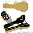 thumbnail image 2 of ZYPPP Electric Guitar Hard Case, Wooden Hard-Shell Protective Carrying Case for KLP-Style Electric Guitar with Lock Latch Padding-Yellow, 2 of 6