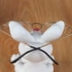 thumbnail image 5 of Material de resina con montura de gafas creativas de conejo., 5 of 5