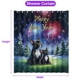thumbnail image 5 of Happy New Year French Bulldog Family Cheer Winter Midnight Firework Shower Curtain Dog Lover Gifts Waterproof Bathroom Bathtub Curtain - 02025, 5 of 5
