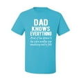 thumbnail image 2 of Wild Bobby,Dad Knows Everything Know It All Funny Men, Father's Day, Tees, Father's Day, Men Graphic Tees, Light Turquoise, 2XL, 2 of 3