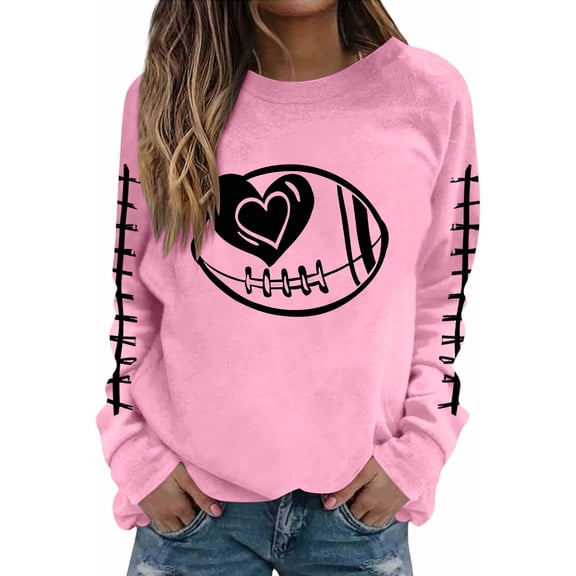 Xdegoge Pullover Sweaters for Women Casual Long Sleeve Half Zip Sweatshirt Loose Pullover Tops Fall Fashion Outfits 2025 Trendy Tunic Tops Plus Size Ropa De Mujer Pink S