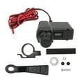 thumbnail image 2 of Adaptador USB para motocicleta, cargador de teléfono para motocicleta, cargador USB dual multifuncional para motocicleta, cargador de teléfono para manillar de motocicleta, estética elegante, 2 of 9