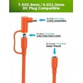 thumbnail image 6 of 30FT 12AWG Extension Cable for Solar Generators, 8mm Female to Male DC7909 Solar Panel Cable Cord with DC8020 Adapter Compatible with Jackery, GZ Yeti, Aker, Portable Power Stations, 6 of 10