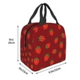 thumbnail image 3 of Easygdp Strawberry Bolsa Térmica Premium - Tela Oxford Impermeable, Gran Capacidad, Bolsillo Frontal, Unisex para Trabajo, Escuela, Actividades al Aire Libre y Picnics, 3 of 8